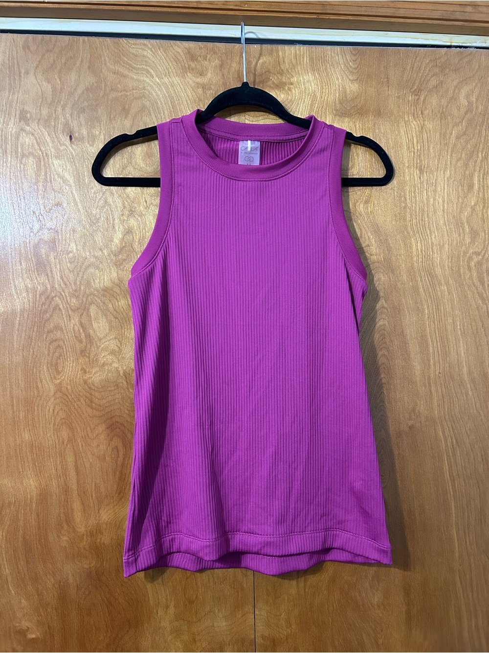 CALIA by Carrie Underwood Ribbed Tank in Bright Magenta